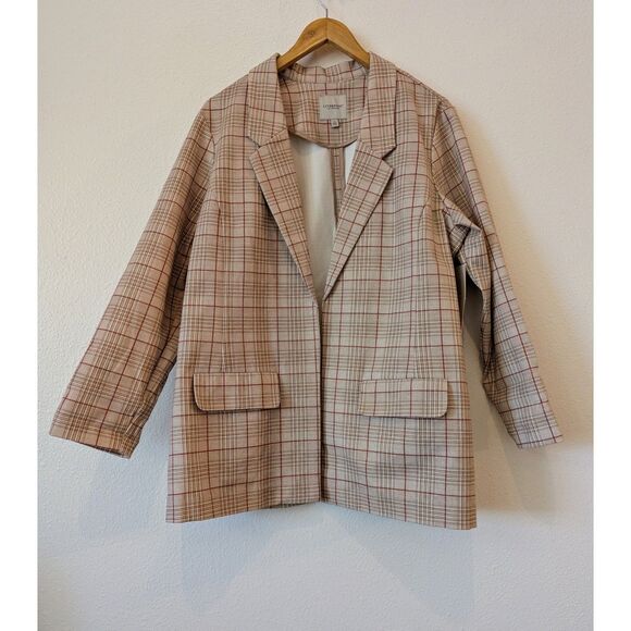 Liverpool Los Angeles Plaid Boyfriend Blazer Jacket  Sz 14 - Picture 8 of 8